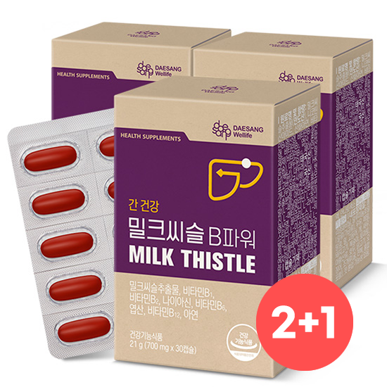 [헬시 페스타] 밀크씨슬 B파워 (700 mg×30캡슐)X3 /90일분 + 적립금 1,000원 증정_2