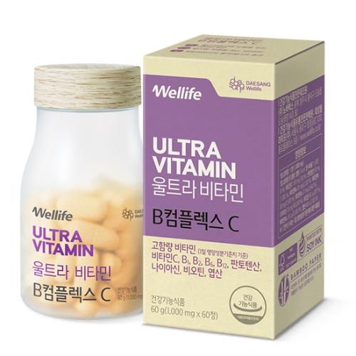 울트라비타민 B컴플렉스C (1,000 mg×60정) /60일분