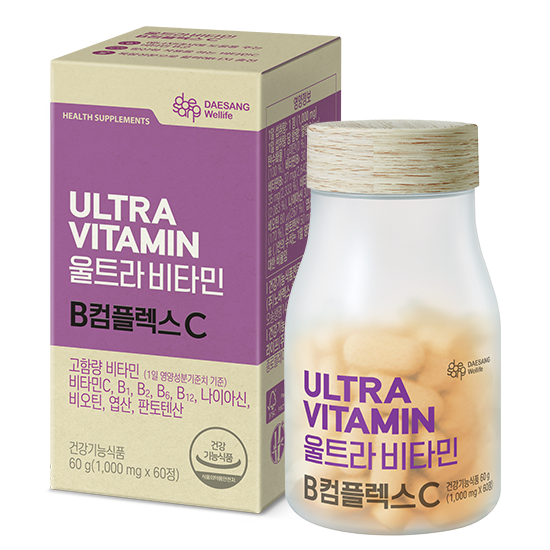 울트라비타민 B컴플렉스C (1,000 mg×60정) /60일분