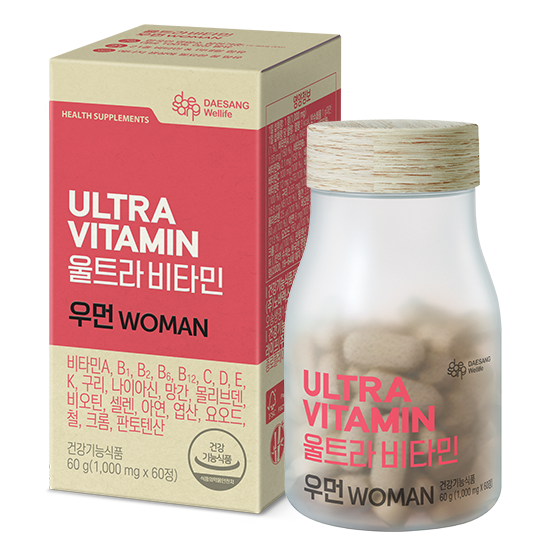 울트라비타민 우먼 (1,000 mg×60정) /60일분