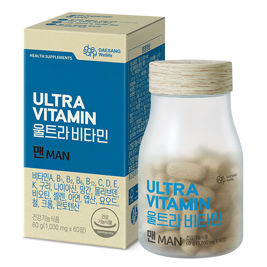 울트라비타민 맨 (1,000 mg×60정) /60일분