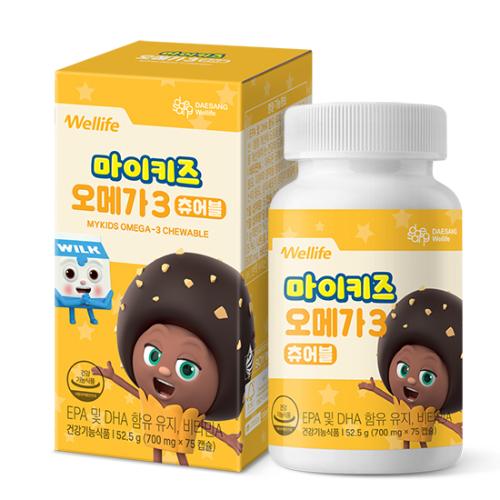 마이키즈 오메가3 츄어블 (700mg×75캡슐) /15일분