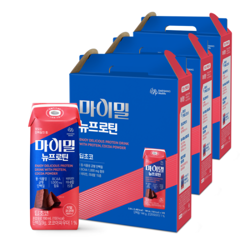 마이밀 마시는 뉴프로틴 딥초코 190ml (48팩)