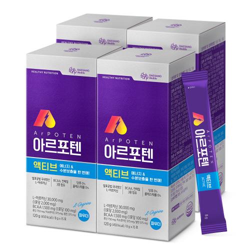 [주말특가] 아르포텐 액티브 120g(8gx15포)X4 /60일분