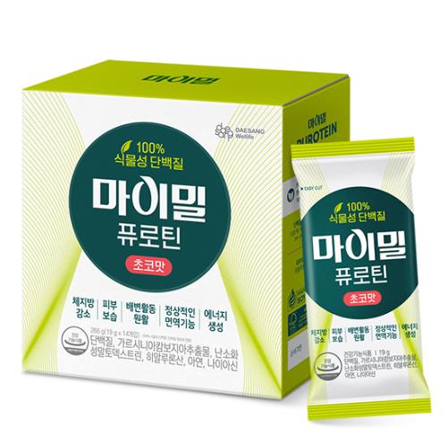 마이밀 퓨로틴 초코맛 스틱 (19gx14포) /7회분 *유통기한:2024년 11월
