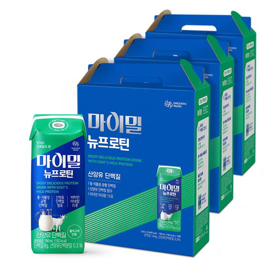 마이밀 뉴프로틴 산양유 단백질 190ml (48팩) + 마이밀 프로틴 블랙 1EA 증정_2