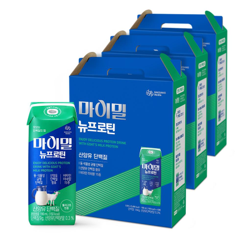 마이밀 뉴프로틴 산양유 단백질 190ml (48팩)