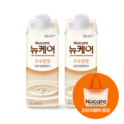 뉴케어 구수한맛 200ml (60팩) + 뉴케어 전용 리유저블백 증정