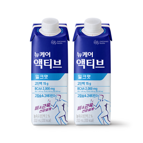 뉴케어 액티브 밀크맛 200ml (48팩) 