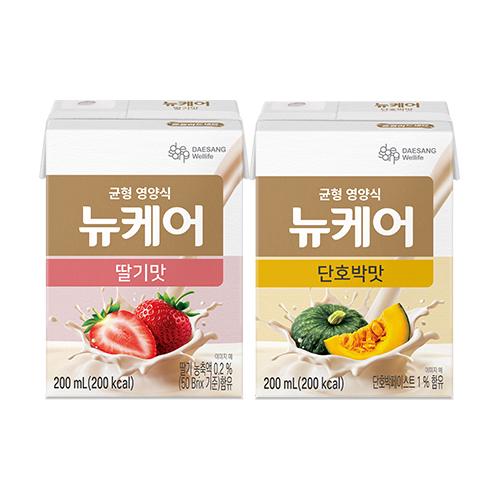 뉴케어 딸기맛 200ml (30팩) + 단호박맛 200ml (30팩)