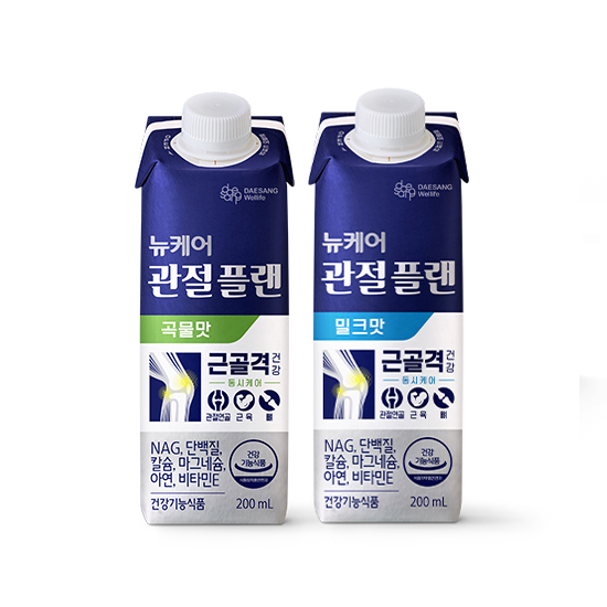 뉴케어 관절플랜 곡물맛 200ml (24팩) + 밀크맛 200ml (24팩) 유통기한 : 2025년1월20일까지 + 관절플랜 체험팩 1EA 증정_2