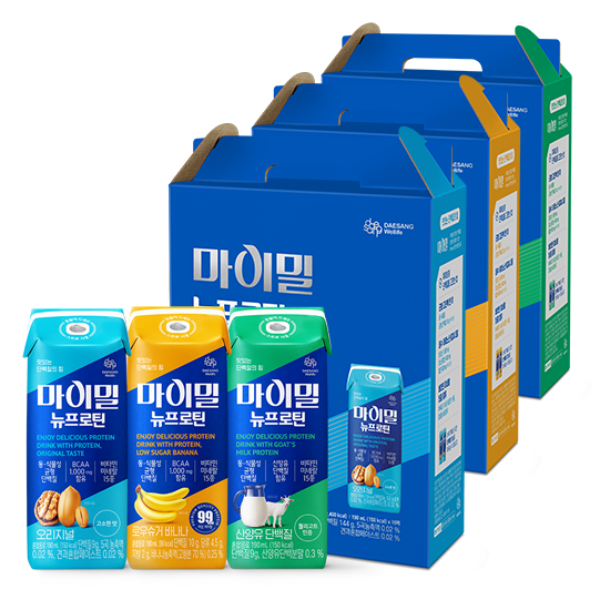마이밀 마시는 뉴프로틴 3종 (48팩) (오리지널+바나나+산양유 각 16팩) _2