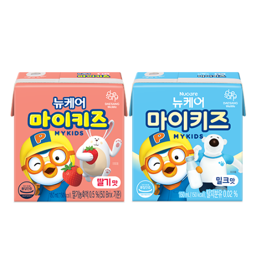 뉴케어 마이키즈 밀크맛 150ml (24팩) + 딸기맛 150ml (24팩)