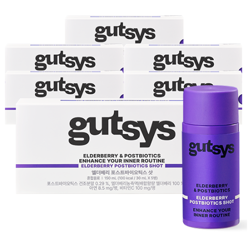 [3+3] gutsys 것시스 엘더베리 포스트바이오틱스 샷 (30 mL×5병)X6 /30일분