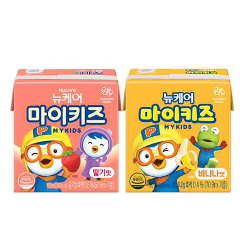 뉴케어 마이키즈 바나나맛 150ml (24팩) + 딸기맛 150ml (24팩)