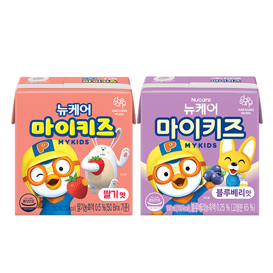 뉴케어 마이키즈 블루베리맛 150ml (24팩) + 딸기맛 150ml (24팩)_1