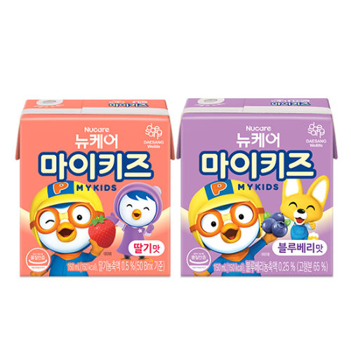 뉴케어 마이키즈 블루베리맛 150ml (24팩) + 딸기맛 150ml (24팩)