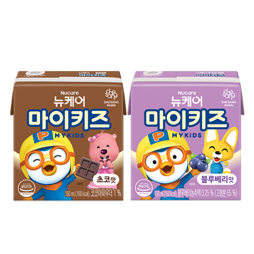 뉴케어 마이키즈 블루베리맛 150ml (24팩) + 초코맛 150ml (24팩)