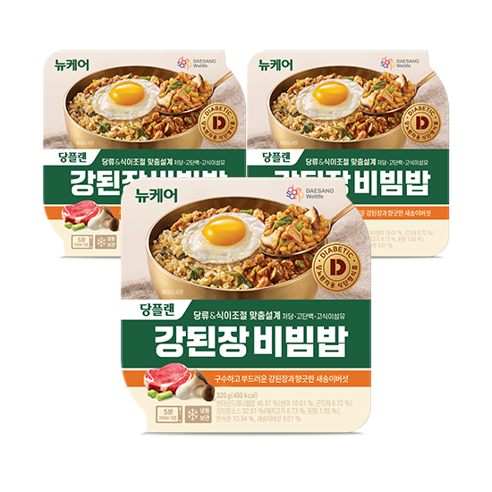 [핫딜특가] 뉴케어 당플랜 강된장 비빔밥 320g (3EA) + 당플랜 강된장 비빔밥 1EA 증정_2
