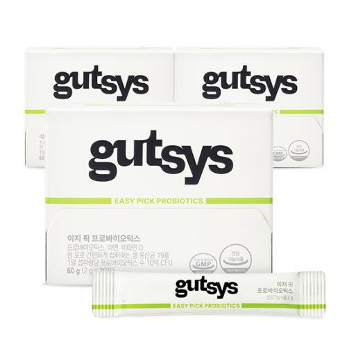 [런칭페스타] gutsys 것시스 이지 픽 프로바이오틱스 (2 gx30포)X3 /90일분