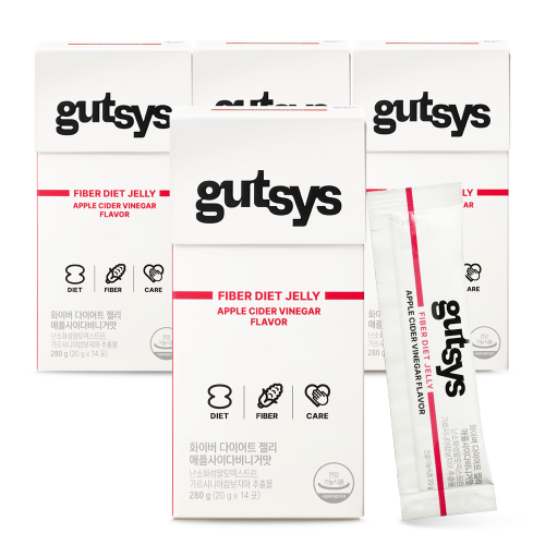 gutsys 화이버 다이어트 젤리 (20 gX14포)X4 /56일분 