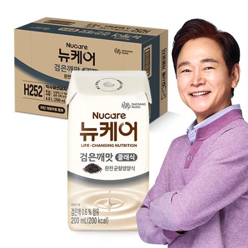 뉴케어 검은깨맛 클래식 (빨대형_플라스틱절감) 200ml (24팩)