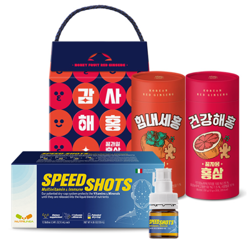 프리미엄 기프트 세트 (스피드샷 멀티비타민 이뮨(12입) + 꿀과일홍삼 기획세트)