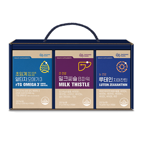 건강 3종 선물세트 (밀크씨슬 B파워 + 알티지 오메가 + 루테인 지아잔틴) _2