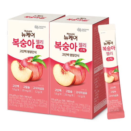 뉴케어 복숭아젤리 스틱 (25g x 15포)X2 _1