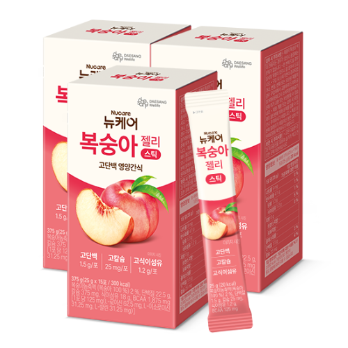 뉴케어 복숭아젤리 스틱 (25g x 15포)X3