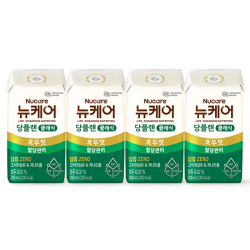 뉴케어 당플랜 호두맛 클래식 (빨대형_플라스틱절감) 200ml (96팩)