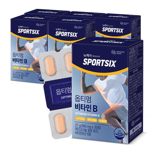 뉴케어 스포식스 옵티멈 비타민B (900 mgX30정)X6 /180일분